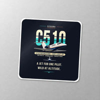 Thumbnail for Cessna Citation Mustang - Original - Square Sticker - Close-up