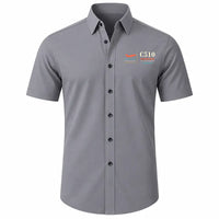 Thumbnail for Cessna Citation Mustang - Short Sleeve Shirt - Poster - Gray
