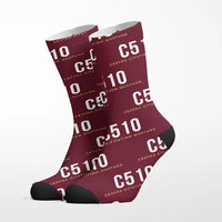 Thumbnail for Cessna Citation Mustang - Socks - Burgundy