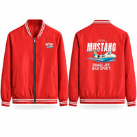 Thumbnail for Cessna Citation Mustang Stylish Jackets - Baseball Collar - Cartoon - Red