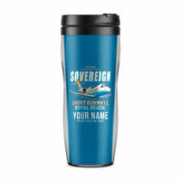 Thumbnail for Cessna Citation Sovereign+ - Cartoon + Name - Plastic (No Holder) - Light Blue