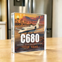 Thumbnail for Cessna Citation Sovereign+ - Crystal Ornament - 3D + Name - Kitchen