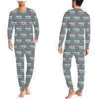 Thumbnail for Cessna Citation Sovereign+ - Men Pajamas - Cartoon Pattern - Gray