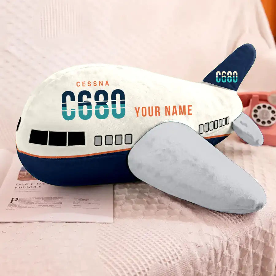 Cessna Citation Sovereign+ - Original + Name - Airplane Pillow
