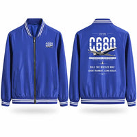 Thumbnail for Cessna Citation Sovereign+ Stylish Jackets - Baseball Collar - Original - Royal Blue