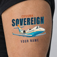 Thumbnail for Cessna Citation Sovereign+ - Tattoo - Cartoon + Name - Man