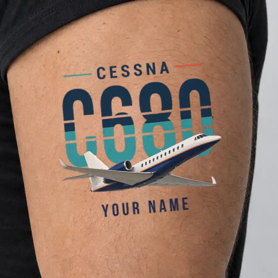 Cessna Citation Sovereign+ - Tattoo - Original + Name - Man