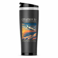 Thumbnail for Cessna Citation X+ - Poster - Stainless Steel (No Holder) - Gray