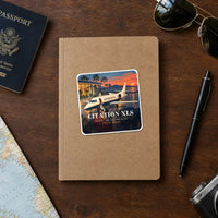 Thumbnail for Cessna Citation XLS - 3D + Name - Square Sticker - Notebook