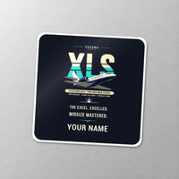 Thumbnail for Cessna Citation XLS - Original + Name - Square Sticker - Close-up