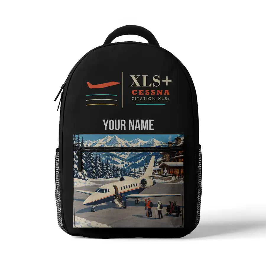 Cessna Citation XLSPlus - 3D Backpack - Black + Name