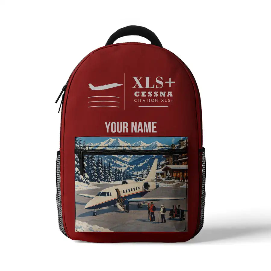 Cessna Citation XLSPlus - 3D Backpack - Red + Name