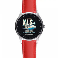 Thumbnail for Cessna Citation XLSPlus - Cartoon + Name - Leather Strap - Red Leather Strap