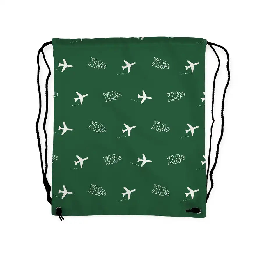 Cessna Citation XLSPlus - Drawstring Bag - 3D Pattern - Green