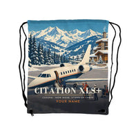 Thumbnail for Cessna Citation XLSPlus - Drawstring Bag - 3D Scene + Name