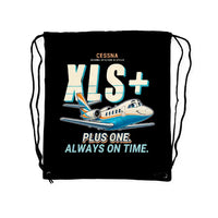 Thumbnail for Cessna Citation XLSPlus - Drawstring Bag - Cartoon - Black