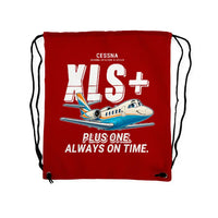 Thumbnail for Cessna Citation XLSPlus - Drawstring Bag - Cartoon - Red