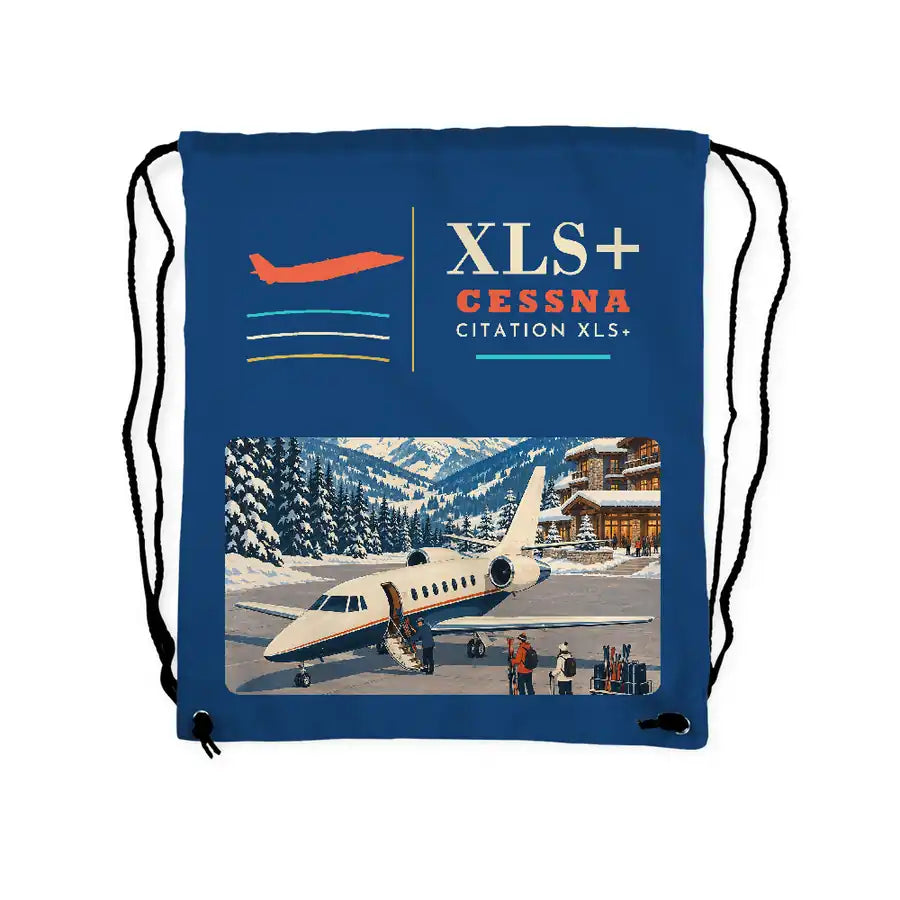 Cessna Citation XLSPlus - Drawstring Bag - Classic - Blue