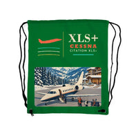 Thumbnail for Cessna Citation XLSPlus - Drawstring Bag - Classic - Green