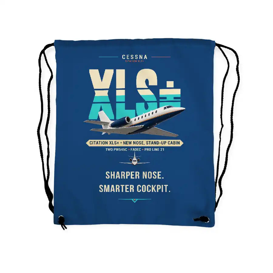 Cessna Citation XLSPlus - Drawstring Bag - Original - Blue