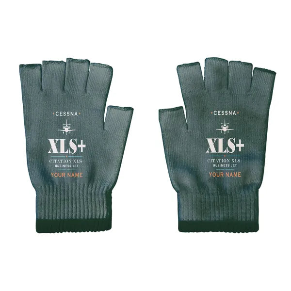 Cessna Citation XLSPlus - Gloves - Cut - Heritage + Name - Dark Green