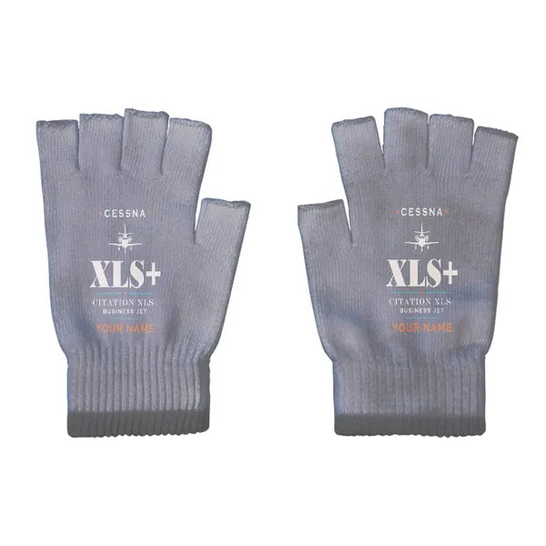 Cessna Citation XLSPlus - Gloves - Cut - Heritage + Name - Gray