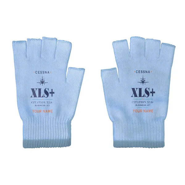 Cessna Citation XLSPlus - Gloves - Cut - Heritage + Name - Light Blue