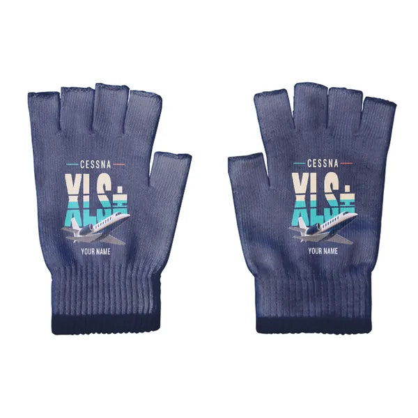 Cessna Citation XLSPlus - Gloves - Cut - Original + Name - Navy Blue
