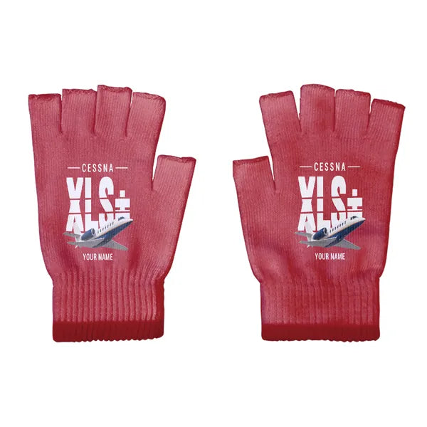 Cessna Citation XLSPlus - Gloves - Cut - Original + Name - Red