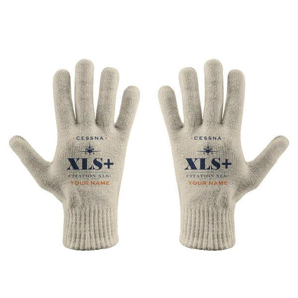 Cessna Citation XLSPlus - Gloves - Full - Heritage + Name - Beige
