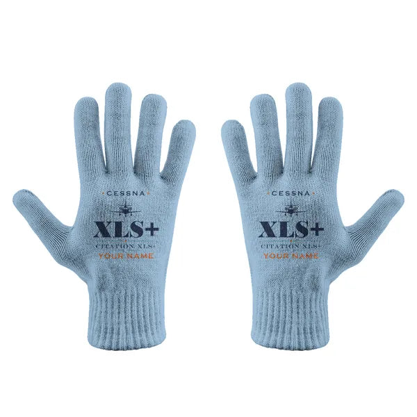 Cessna Citation XLSPlus - Gloves - Full - Heritage + Name - Light Blue