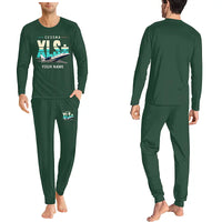 Thumbnail for Cessna Citation XLSPlus - Men Pajamas - Original Chest + Name - Dark Green