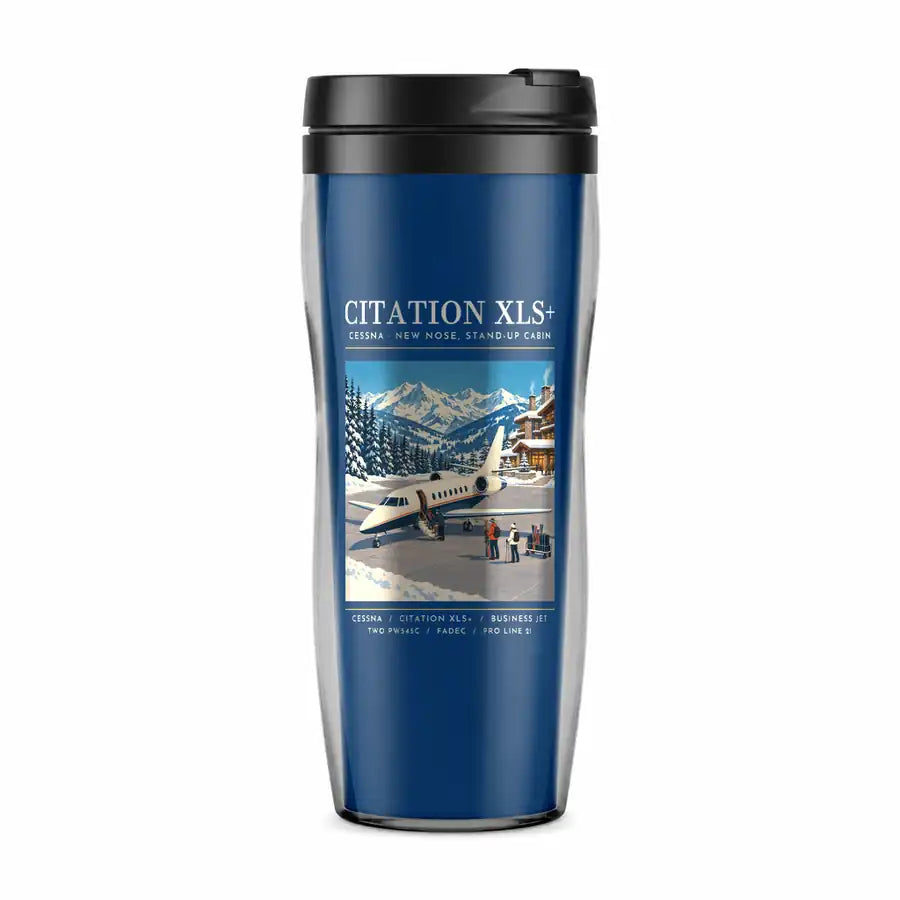 Cessna Citation XLSPlus - Poster - Plastic (No Holder) - Blue