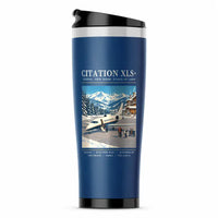 Thumbnail for Cessna Citation XLSPlus - Poster - Stainless Steel (No Holder) - Blue