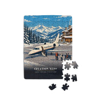 Thumbnail for Cessna Citation XLSPlus - Vertical + Text - Canvas Puzzle