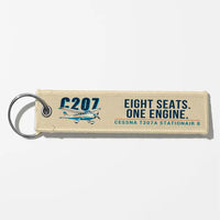 Thumbnail for Cessna T207A Stationair 8 Aviator Key Chains - Beige - Cartoon