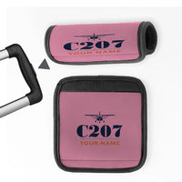 Thumbnail for Cessna T207A Stationair 8 - Heritage + Name - Luggage Handle Cover - Pink