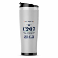 Thumbnail for Cessna T207A Stationair 8 - Heritage + Name - Stainless Steel (No Holder) - Light Gray