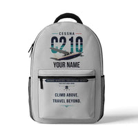 Thumbnail for Cessna T210N Centurion - 3D Backpack - Original + Name - White