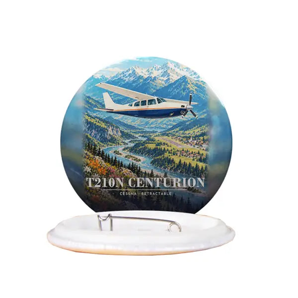 Cessna T210N Centurion - 3D - Pin - Full Print