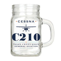 Thumbnail for Cessna T210N Centurion - Heritage - Cocktail Glass (Mason Jar)