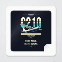 Thumbnail for Cessna T210N Centurion - Original - Square Sticker - Peel