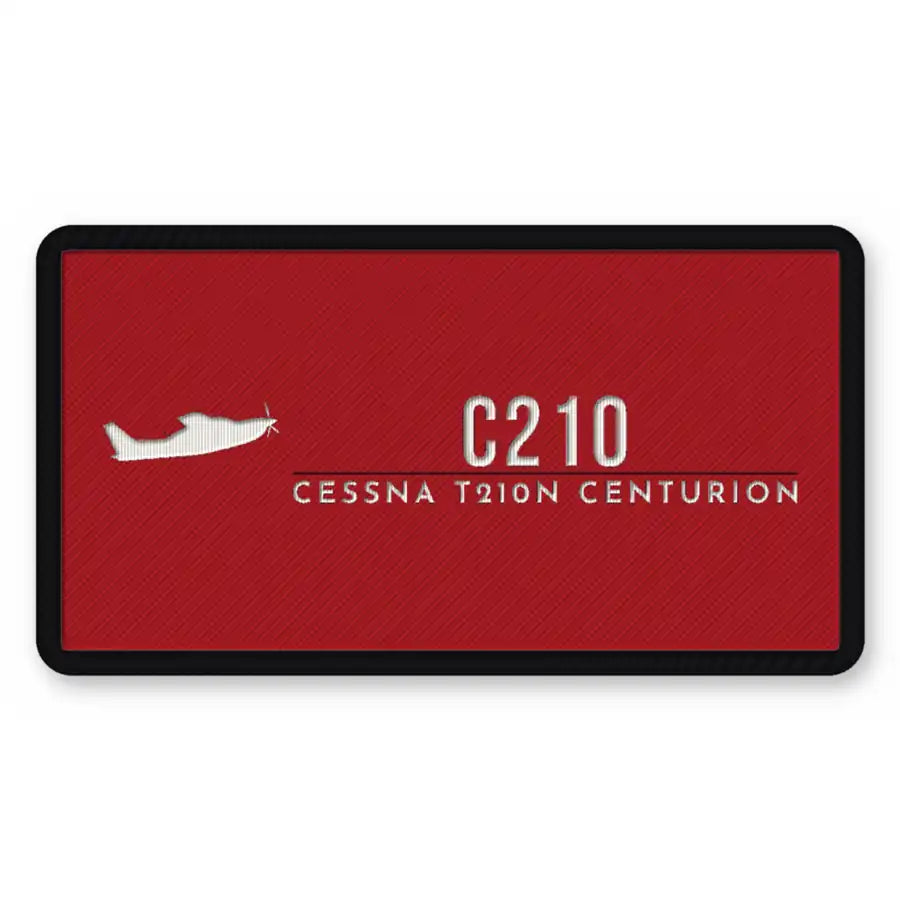 Cessna T210N Centurion Patches - Rectangle - Red White
