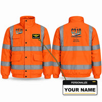 Thumbnail for Cessna T210N Centurion Reflective Winter Jackets - Original + Name - Orange