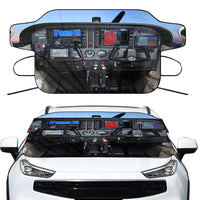 Thumbnail for Cessna 172 Cockpit Designed Car Windshield Snow Covers