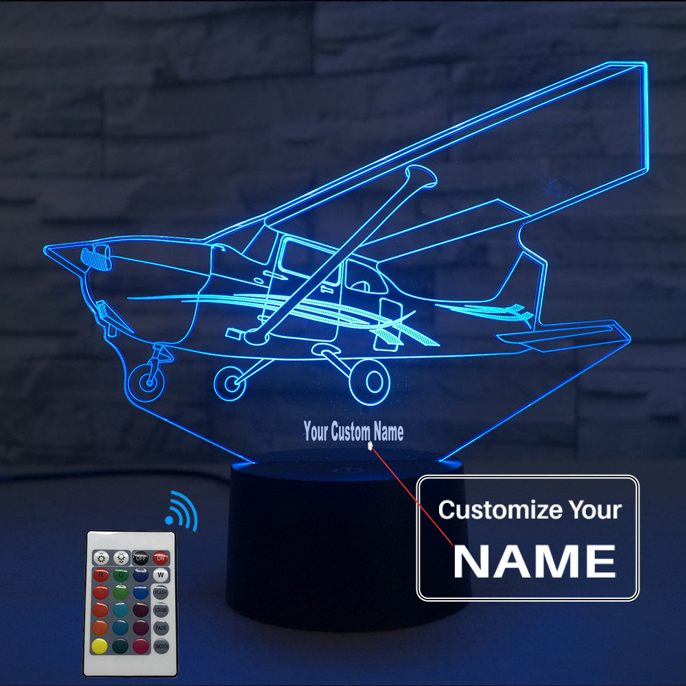 Cessna 172 Skyhawk Designed 3D Lamp