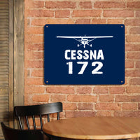 Thumbnail for Cessna 172 & Plane Printed Metal Sign