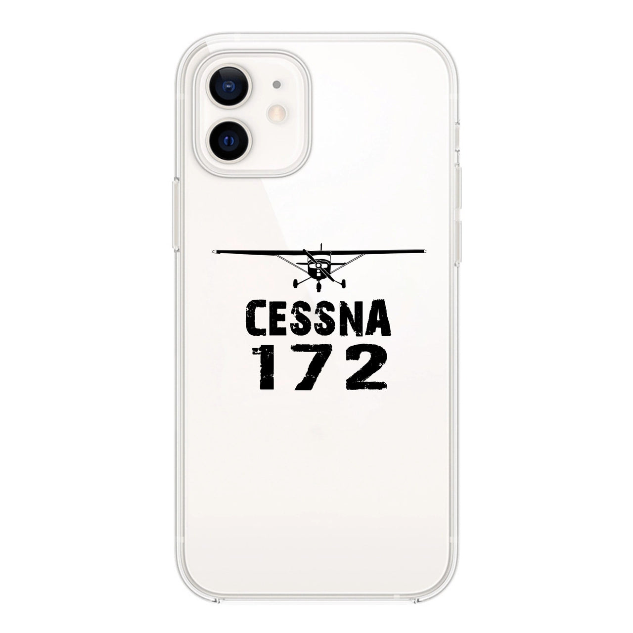Cessna 172 & Plane Designed Transparent Silicone iPhone Cases