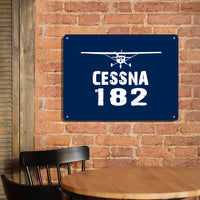 Thumbnail for Cessna 182 & Plane Printed Metal Sign