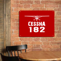 Thumbnail for Cessna 182 & Plane Printed Metal Sign
